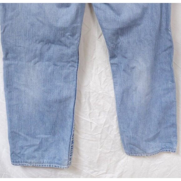 Big Star Mens 33Rx30 Light Wash Distressed Regular Fit Boot Cut Pioneer Jeans - Picture 8 of 12